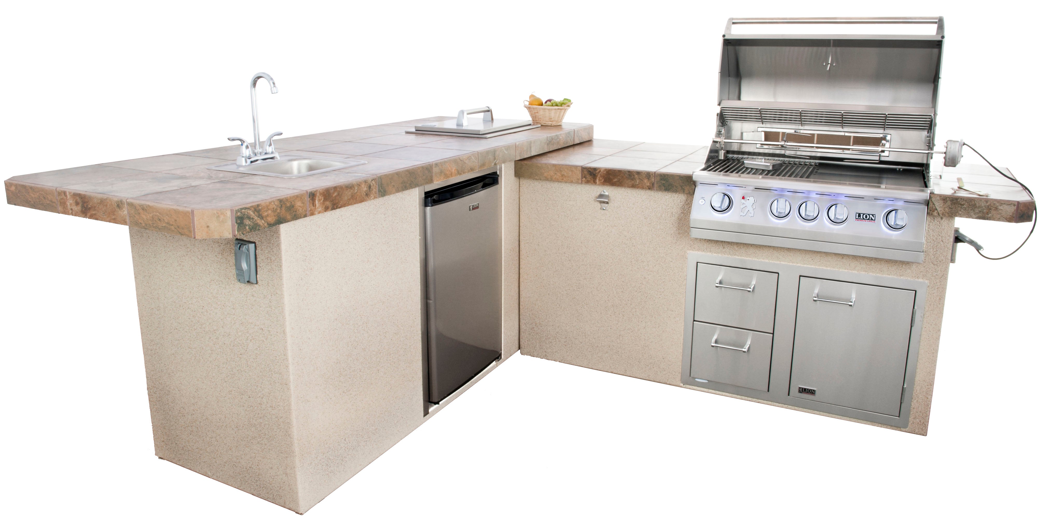 Lion Commercial Q Barbeque Island