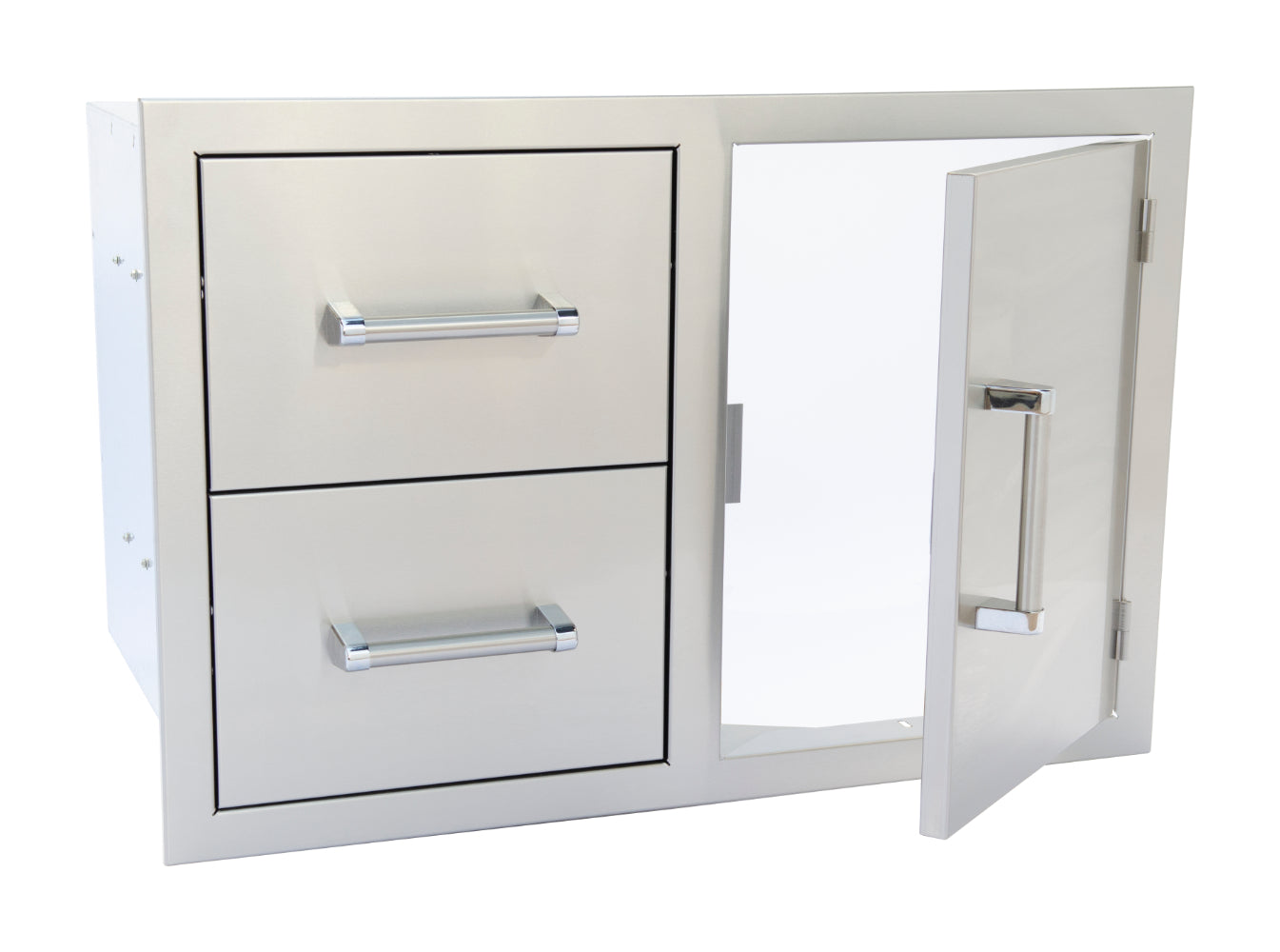 KoKoMo Outdoor Kitchen Stainless Steel Two Drawer/One Door Combo