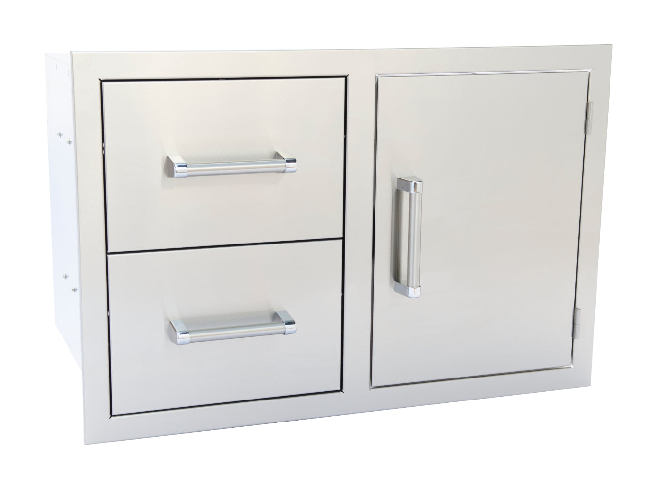 KoKoMo Outdoor Kitchen Stainless Steel Two Drawer/One Door Combo